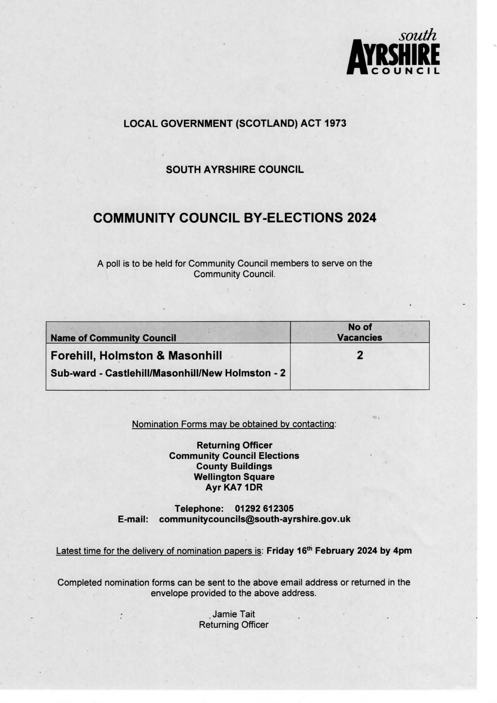 Election Notification