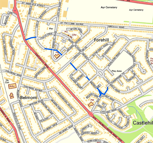 Forehill Pedestrian Lanes