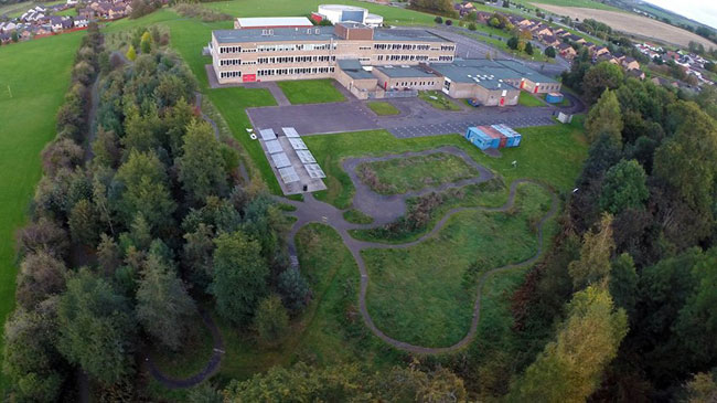 Ariel view of Kyle cycle track