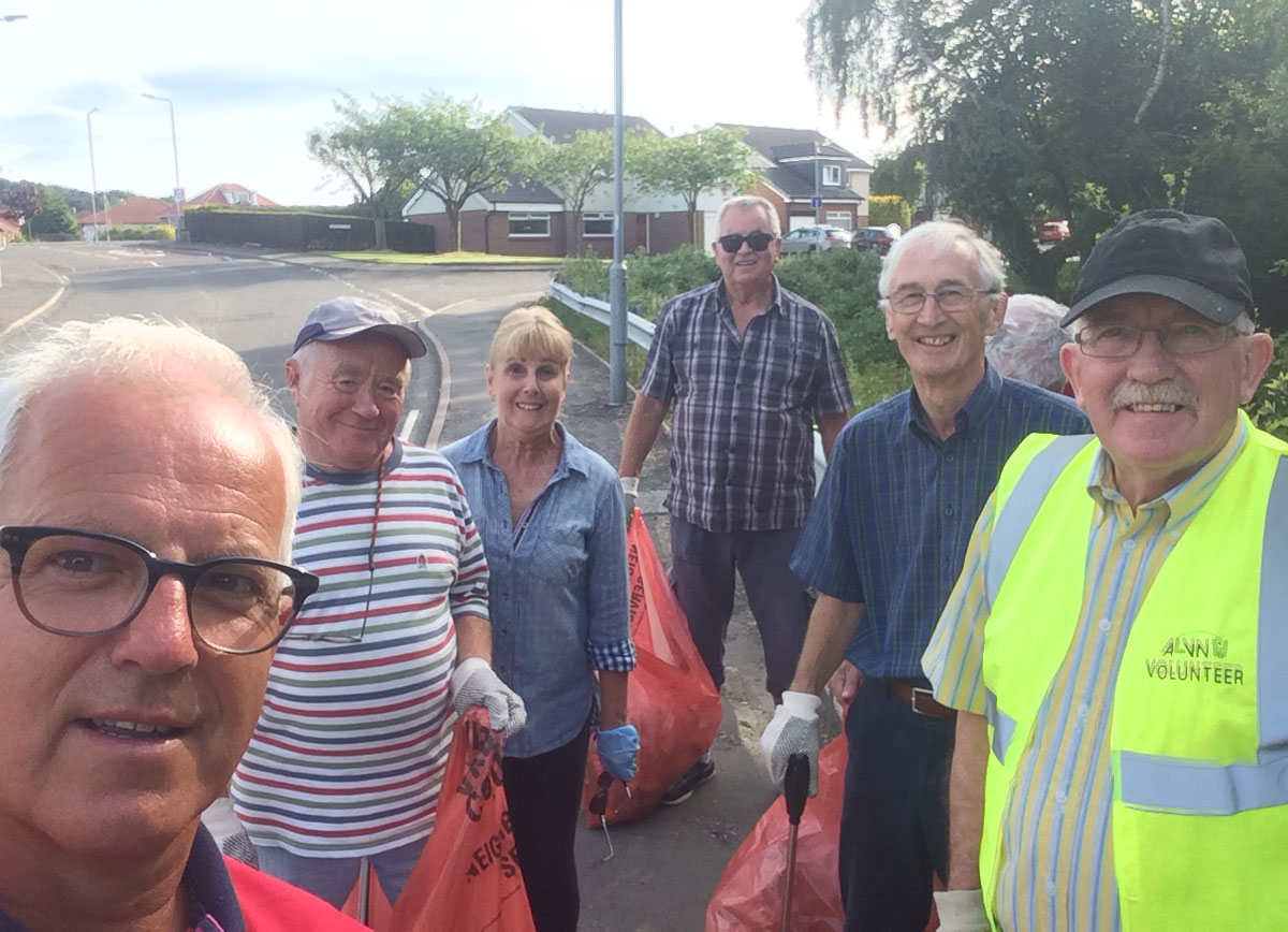 Completing the June litter pick at Overmills