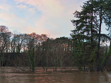 River Ayr during floods taken on the 30th December 2013